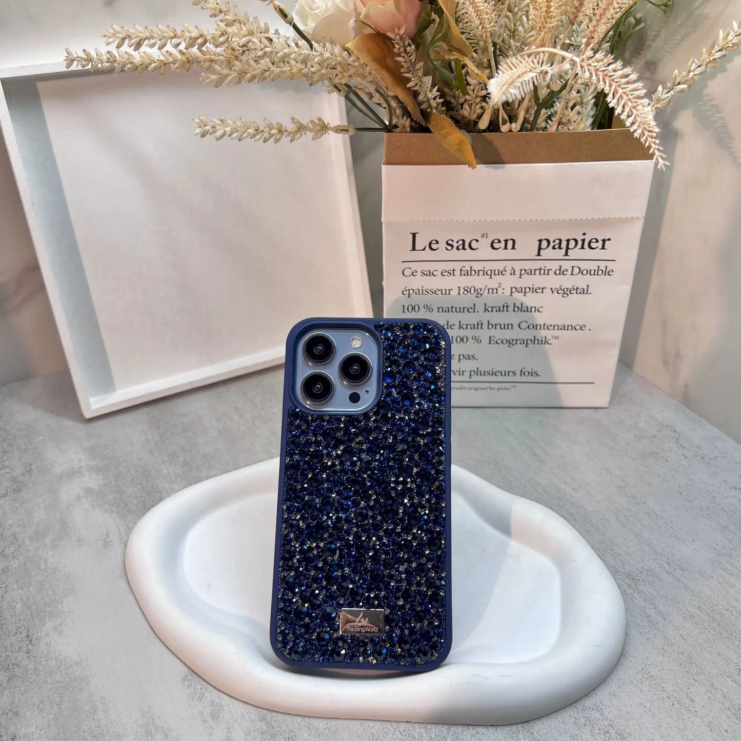 【キラキラビジューシリーズ】フルラインストーン グリッター スマホケース｜iPhone対応 #260118