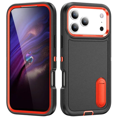 スタンド付き 耐衝撃 iPhoneケース｜折りたたみキックスタンド ネオンバイカラー #240109