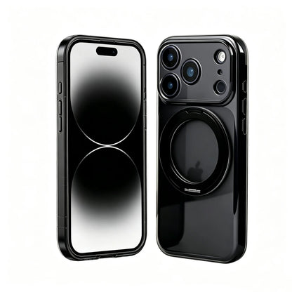 【360度回転リング付き】マット半透明 Magnet内蔵 iPhoneケース｜カラバリ・シンプル スタンド PCA #261278