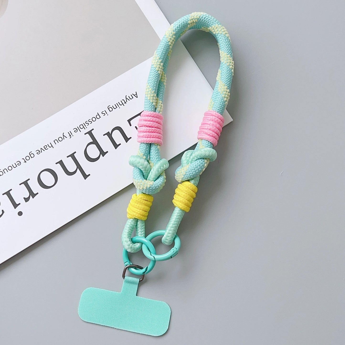 【ストラップ】パステルカラー ロープストラップ
