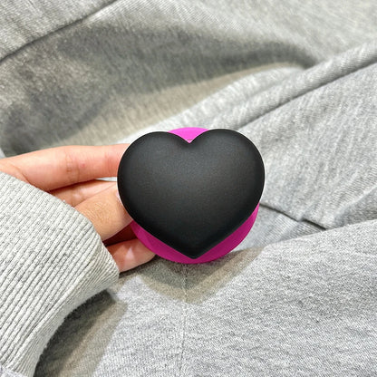 【Magnet内蔵】立体 3D ハートグリップ ビビット バイカラー スマホケース｜iPhone対応 #250131