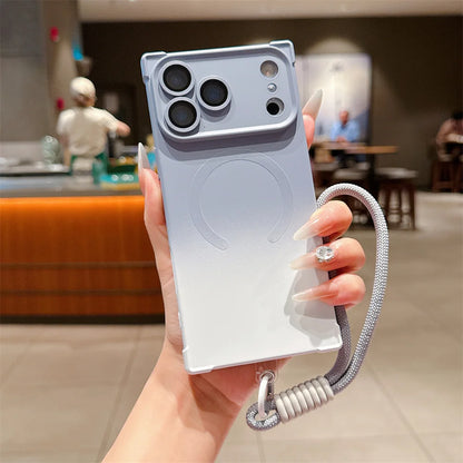 【スクエアシリーズ】鮮やか グラデーション カラー スマホケース｜iPhone対応 #250315