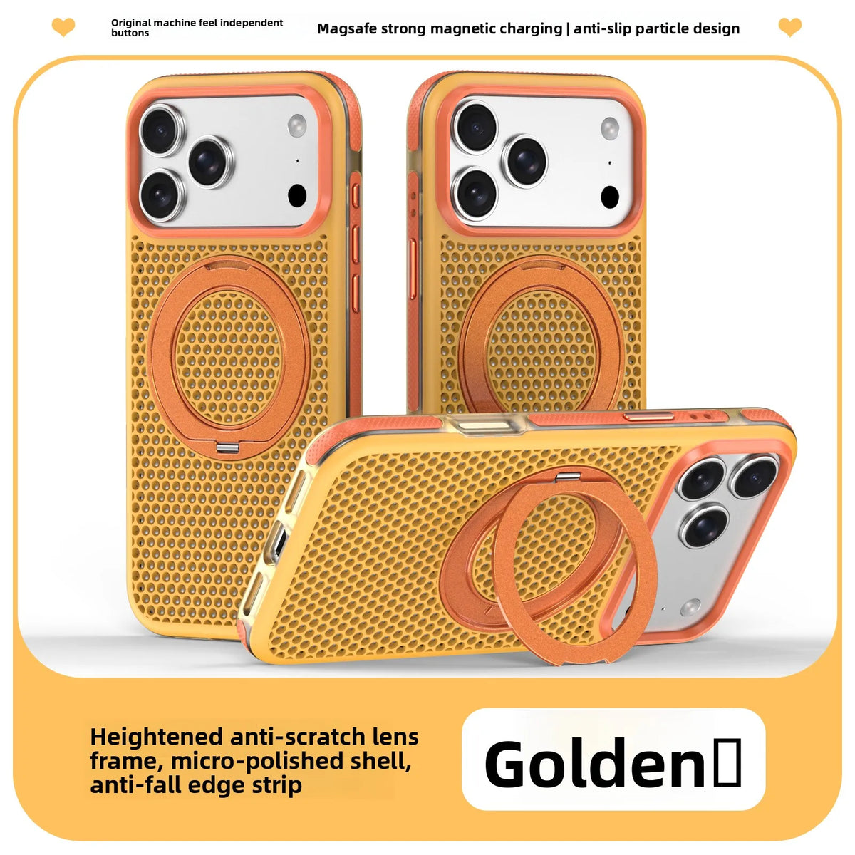 カラーフレーム スタンドリングiPhoneケース (全8色) コントラスト・ハンズフリー #261237