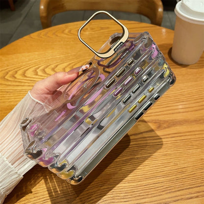 【Magnet内蔵】クリアフレーム リングスタンド デザイン ケース｜iPhone対応 #260124