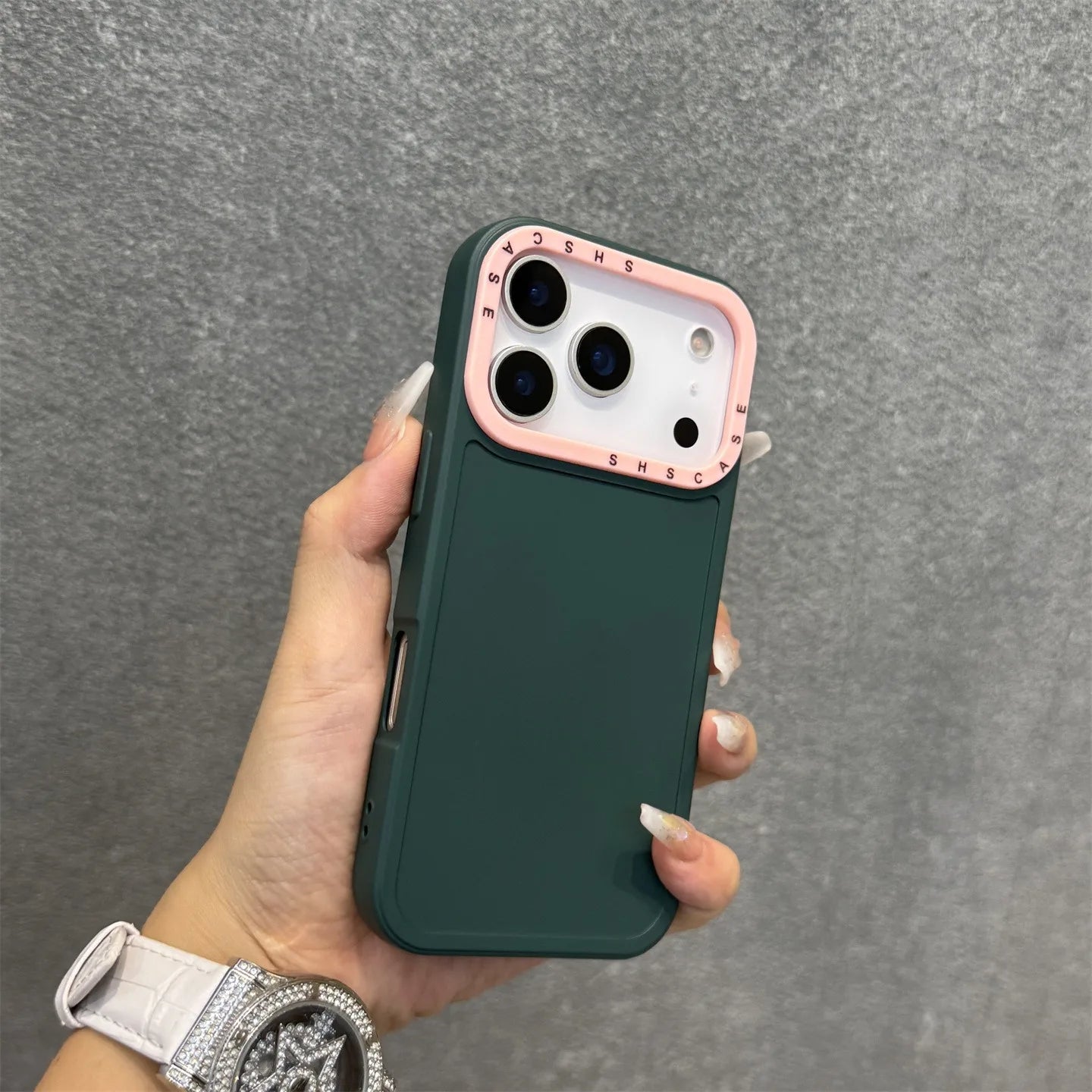 【カラフルバンパーシリーズ】耐衝撃 シリコン TPU カラーライン ネオン バイカラー デザイン スマホケース｜iPhone対応 #251225