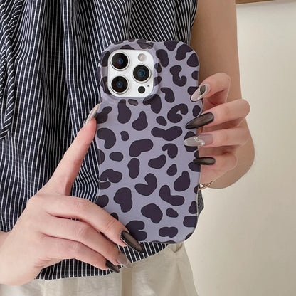 【ウェーブフレーム】ヒョウ柄 レオパード カラフル スマホケース｜iPhone対応 #251019