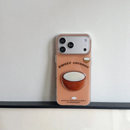 ポップでカラフルな3Dフルーツデザイン iPhoneケース｜ 軽量で持ちやすいデザイン #260063