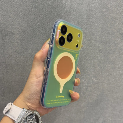 レトロ配色 バイカラー Magnet内蔵 iPhoneケース｜シンプル・おしゃれ #260122