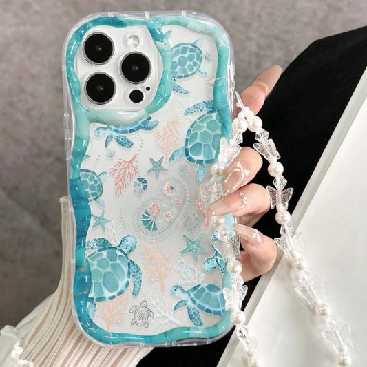 オーシャンタートル iPhoneケース｜クリアブルー・海モチーフ・韓国サマー #230920