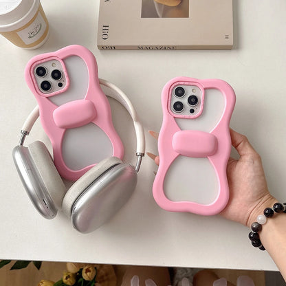 【ビッグリボンで存在感抜群】ぷっくり立体リボンケース｜iPhone対応 #250502