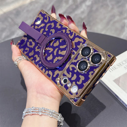 【スクエアシリーズ】ヒョウ柄 レオパード Magnet対応 iPhoneケース #260210