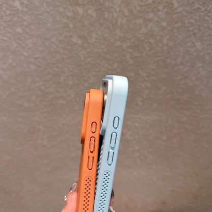 【Magnet内蔵】シリコンラバー エアドット 立体グリップ 耐衝撃 スマホケース｜iPhone対応 #250419