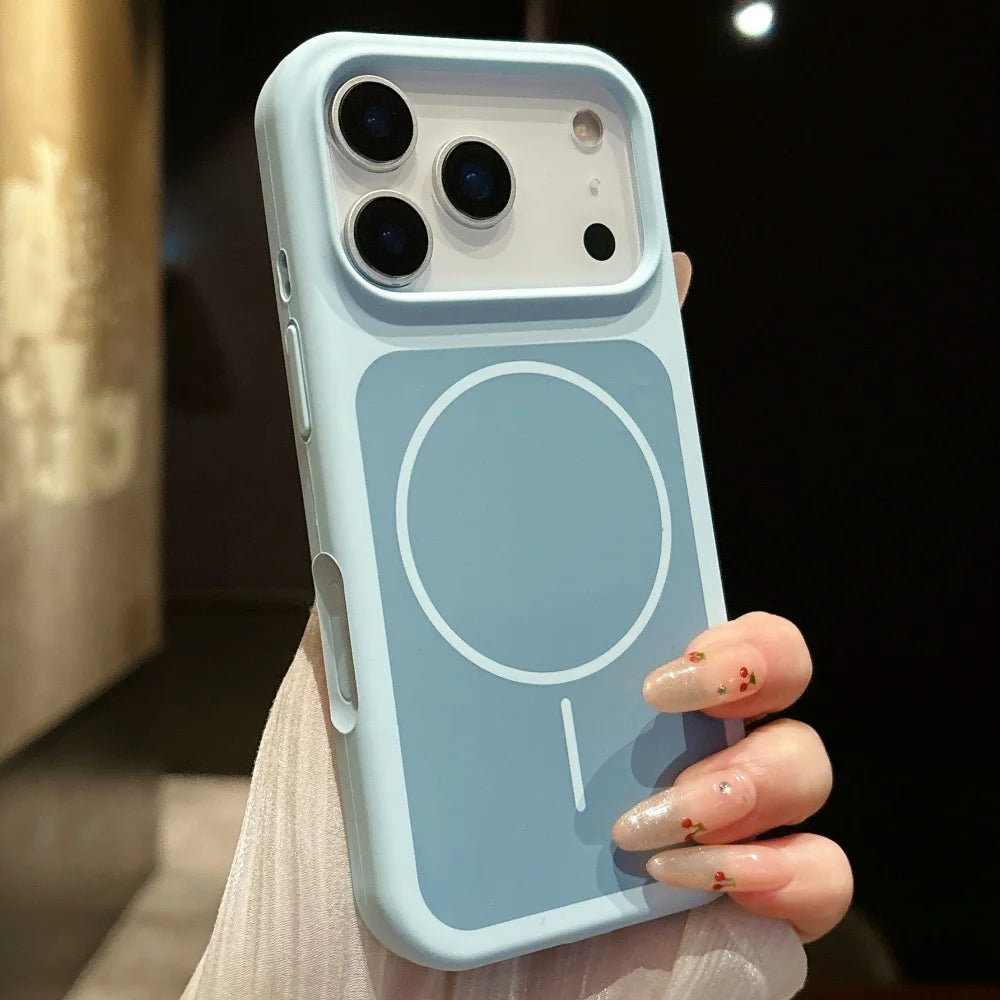 ネオンカラー MagSnet内蔵 マットバイカラー iPhoneケース｜耐衝撃・カラーフレーム #260521