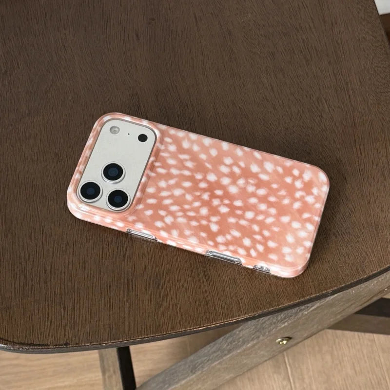 【ピンクバンビ】Banbi 鹿柄 チャーム付き スマホケース｜iPhone対応 #240614