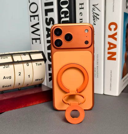 【スマホリング】バイカラー リングスタンド付き Magnet内蔵 iPhoneケース｜大人かわいい・トレンド #261081