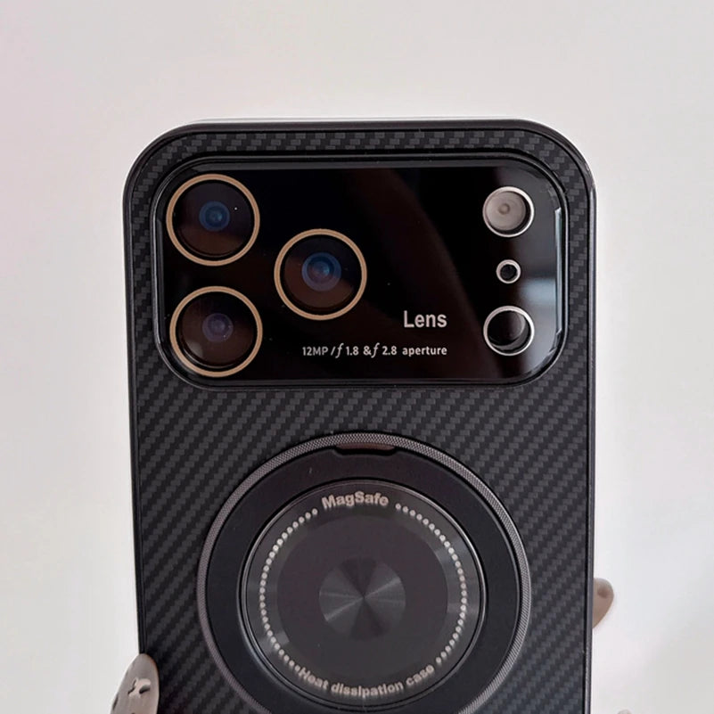 【カーボン調デザイン】耐衝撃 スリム TPU シンプル スタイリッシュ ワイヤレス充電対応｜iPhone対応 #251228