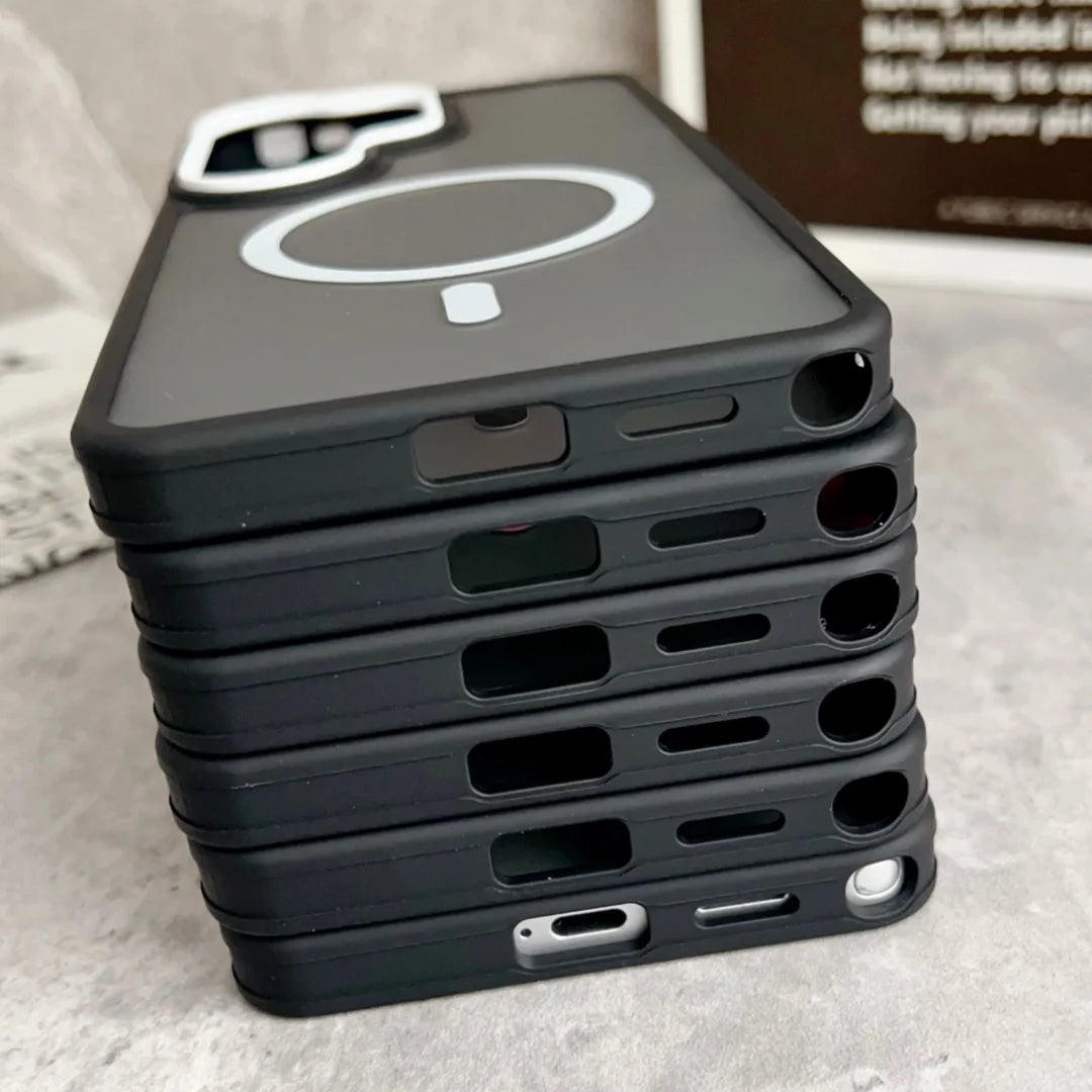 【Galaxy対応】スモーククリア ビビッドフレーム マグネット内蔵ケース 全6色 韓国風・ポップ・スタイリッシュ #261106