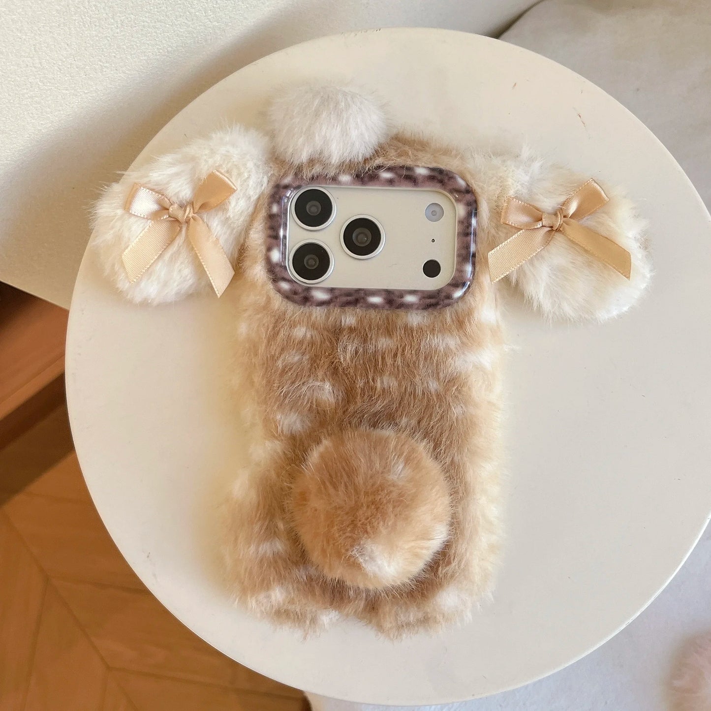 もこもこファー iPhoneケース｜ラビット デザイン #240519