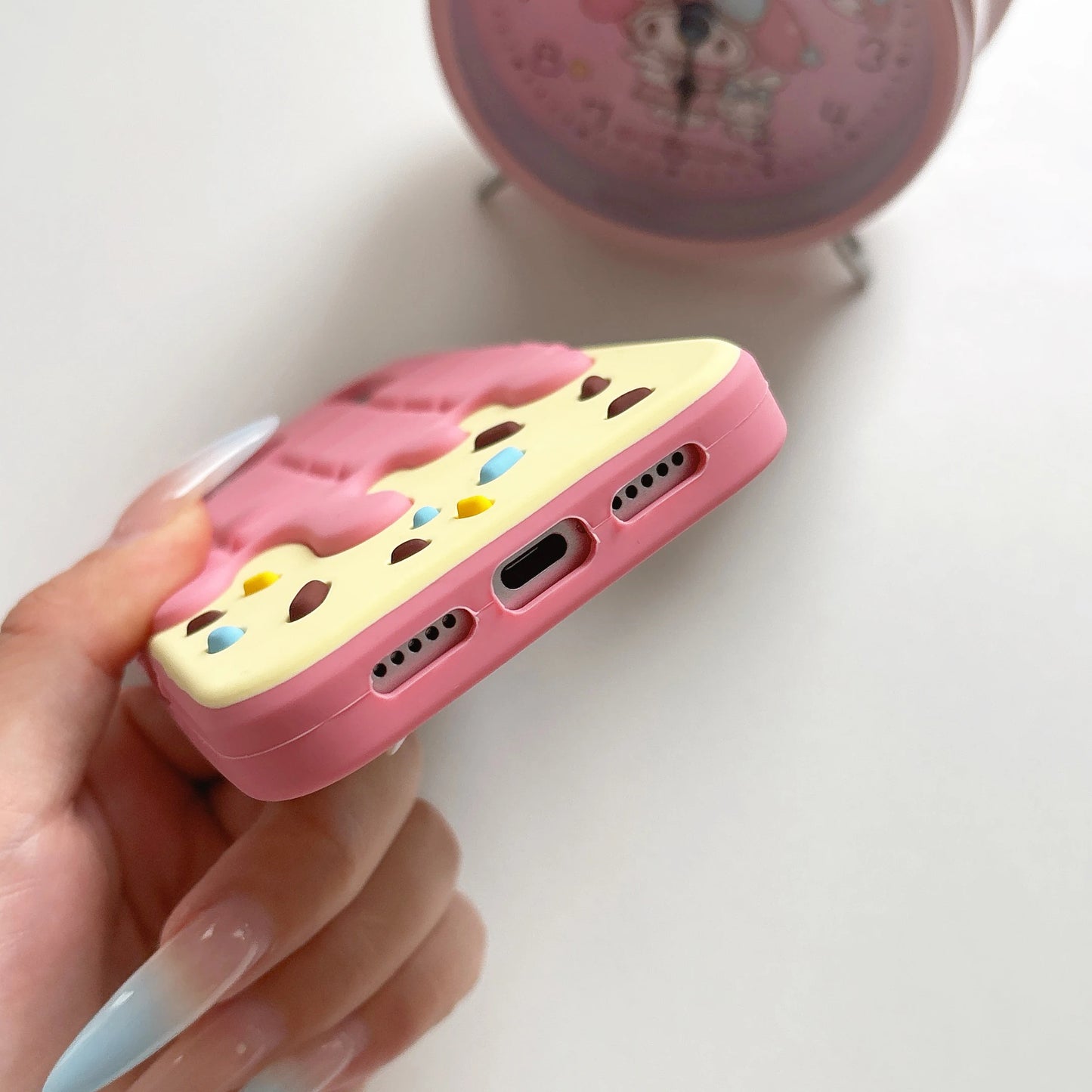 立体クリームチョコレート風 iPhone ケース 3D スイーツ リングスタンド #261128