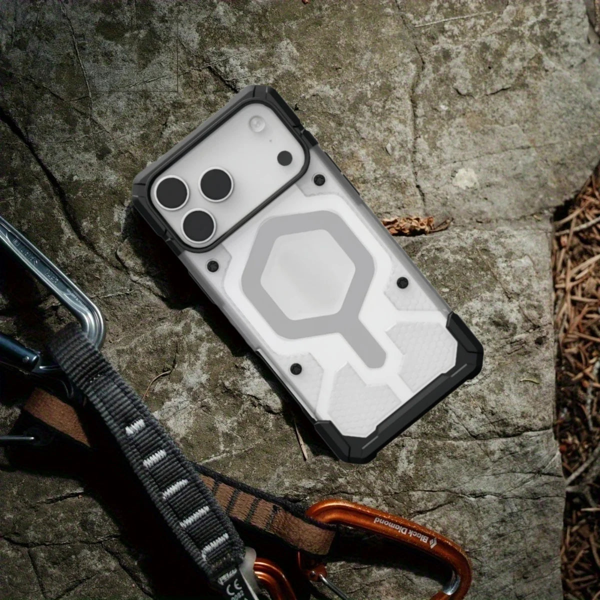 マグネット内蔵 メカニカルデザイン iPhoneケース (全5色) メカニック・アクセント #261221