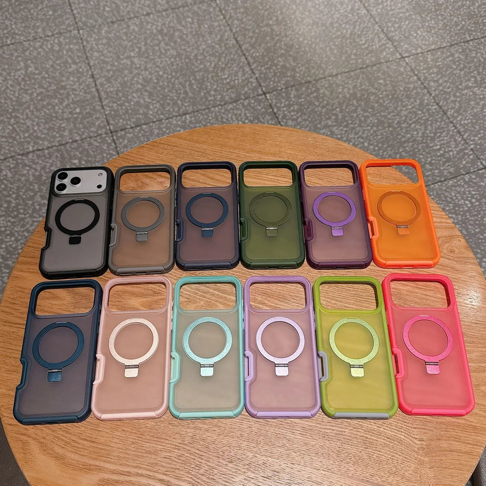 半透明 マグネット内蔵 iPhoneケース (全12色) トレンディ・アクティブ #261195