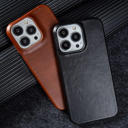 【本革シリーズ】フルグレイン オイルワックス プレミアムレザーケース｜iPhone対応 #240918