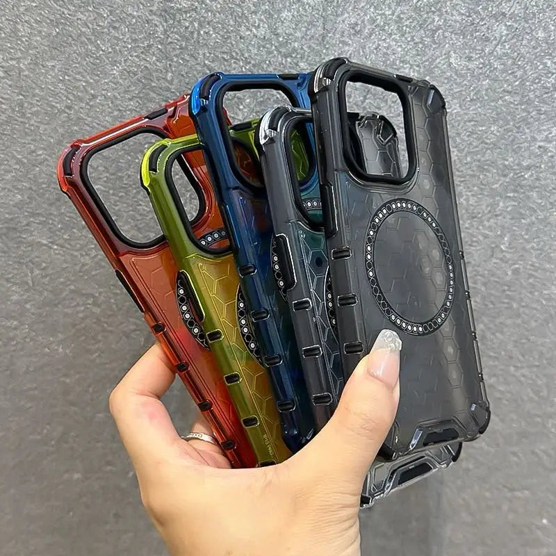 耐衝撃 タフデザイン iPhoneケース｜マグネット内蔵・全面保護 #231230