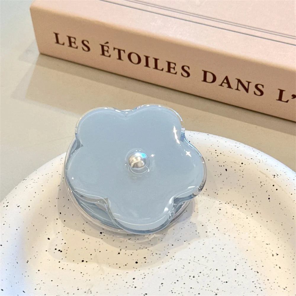 【スマホグリップ】フラワーパール パール付き お花 スタンド｜Magnet対応  #241113