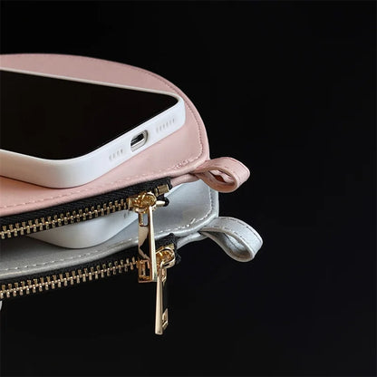 【ハートシリーズ】シンプル可愛いレザー調 大きなハートデザイン スマホケース｜iPhone対応 #251011