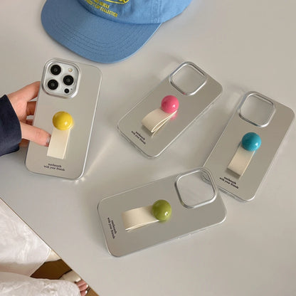 【シルバー×カラーポップ】レトロ ポップ バンドケース｜iPhone対応 #250723