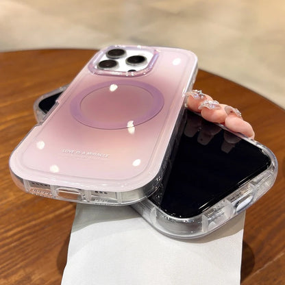 【Magnet内蔵】ふんわりチーク 滲み グラデデザイン｜iPhone対応 #241216