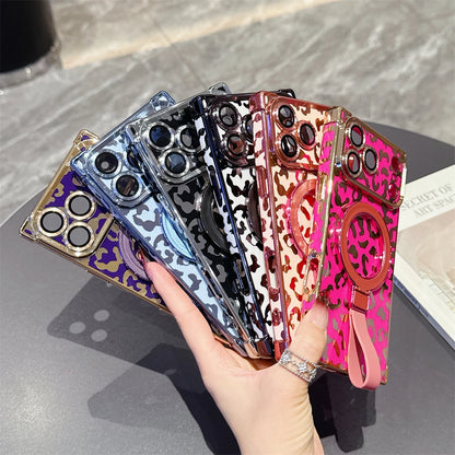 【スクエアシリーズ】ヒョウ柄 レオパード Magnet対応 iPhoneケース #260210