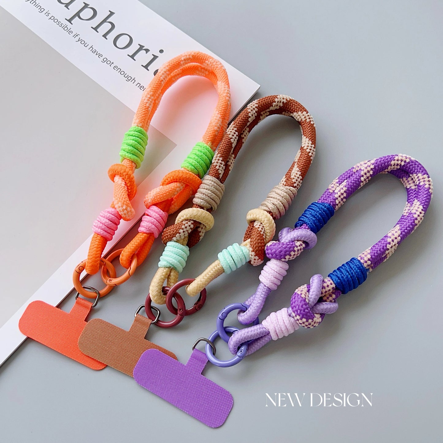 【ストラップ】パステルカラー ロープストラップ
