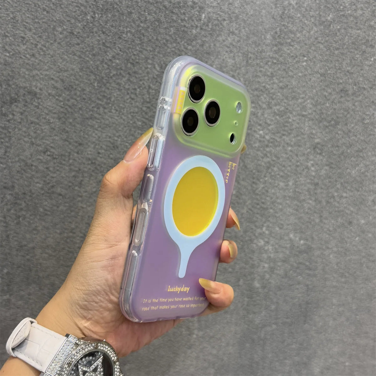 レトロ配色 バイカラー Magnet内蔵 iPhoneケース｜シンプル・おしゃれ #260122