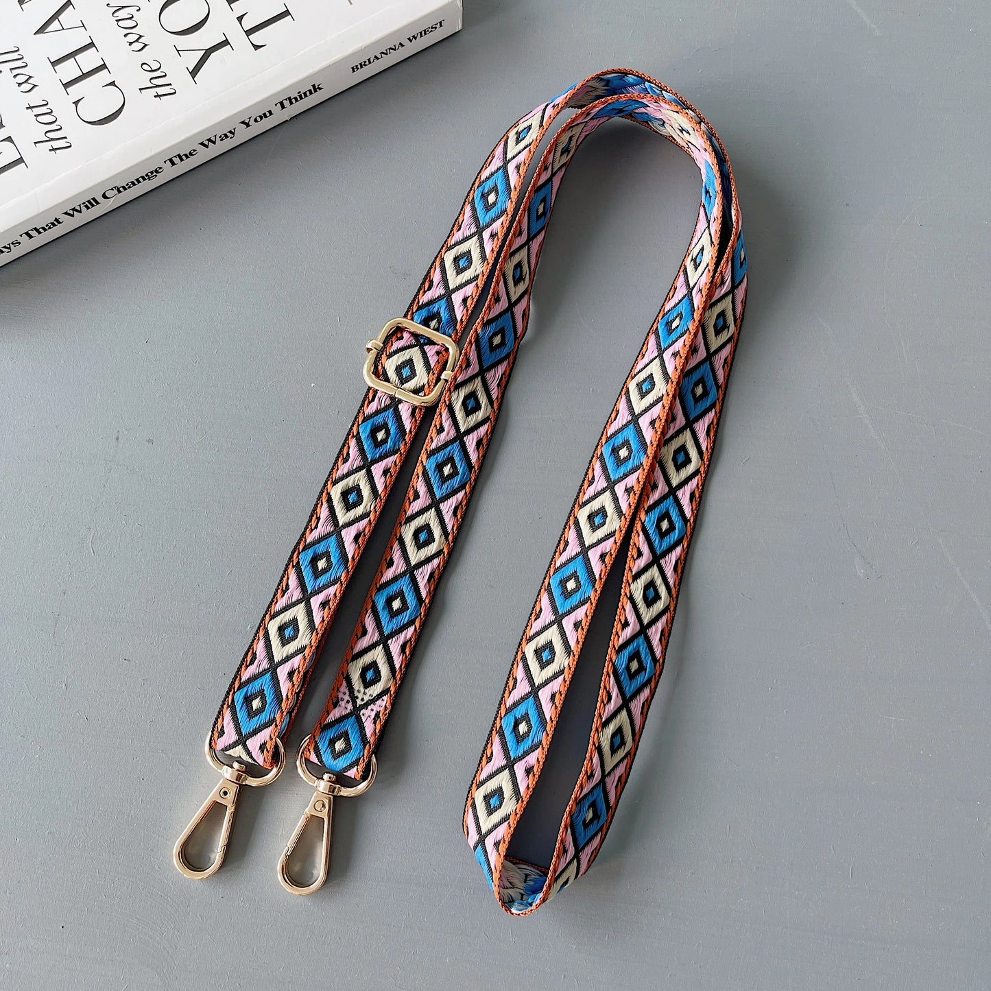 スマホショルダーストラップ｜刺繍デザイン スマホストラップ 長さ調整可能 #260403