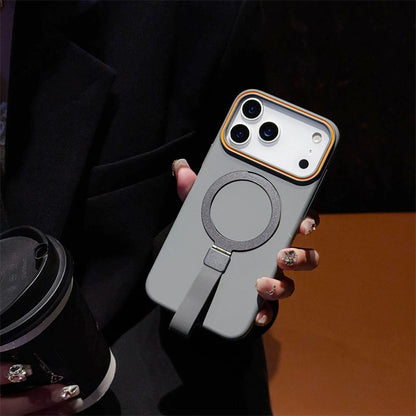 折りたたみ付き リングスタンド付き マットカラー スマホケース｜iPhone対応 #251122