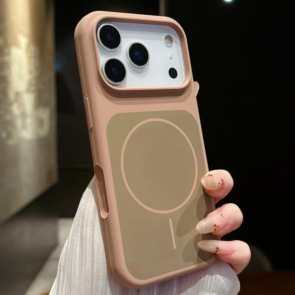 ネオンカラー MagSnet内蔵 マットバイカラー iPhoneケース｜耐衝撃・カラーフレーム #260521