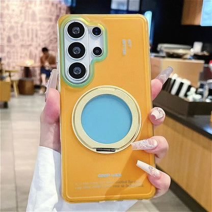 【Galaxy対応】 スタンドリング マグネット内蔵ケース (全7色) スポーティー・モダン #261188