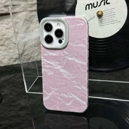 【ベルベット調】ツヤ消し 上品 ベロア メタルフレーム スマホケース｜iPhone対応 #250913