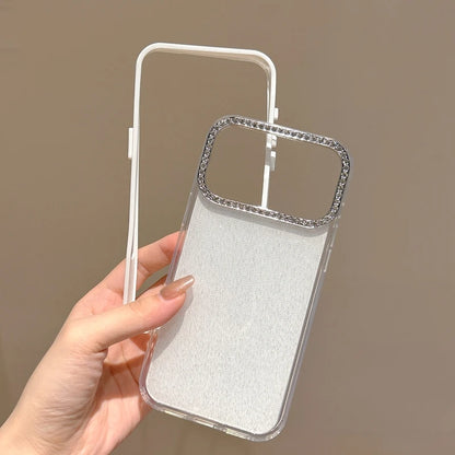 【キラキラシリーズ】ラインストーン付きグリッター スマホケース｜iPhone対応 #251116