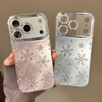 【スノーフレーク】 ホログラム 雪印 メタリックケース｜iPhone対応 #240927