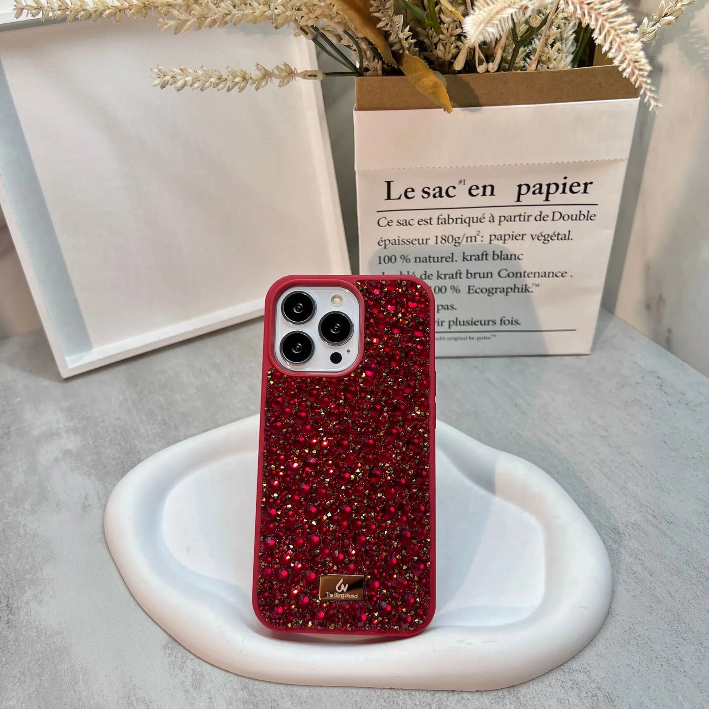 【キラキラビジューシリーズ】フルラインストーン グリッター スマホケース｜iPhone対応 #260118