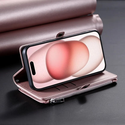 【ブックスタイル】シンプル レザー調 財布一体型 ブックスタイル 手帳型 iPhoneケース｜ショルダー対応 #240126