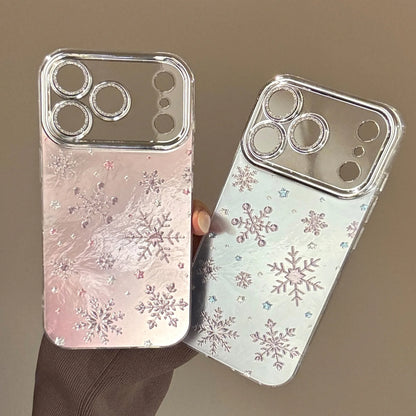 【スノーフレーク】 ホログラム 雪印 メタリックケース｜iPhone対応 #240927