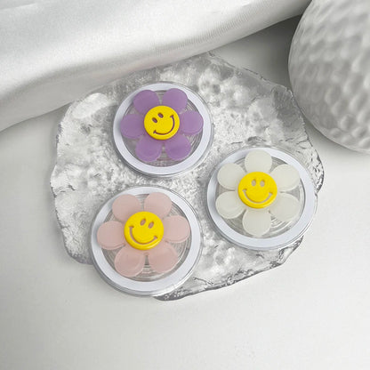 【スマホグリップ】スマイル ニコちゃん デイジーフラワー | Magnet対応 #241105