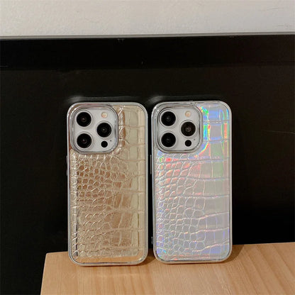 【クロコダイルシリーズ】光沢エナメル調 クロコ型押し スマホケース｜iPhone対応 #250916