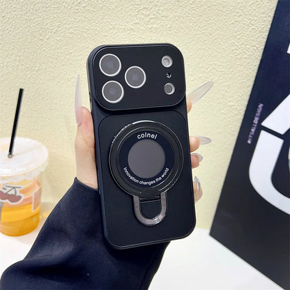 ミニマルリング マットケース｜シンプルカラー・折りたたみリング付き iPhoneケース #240402