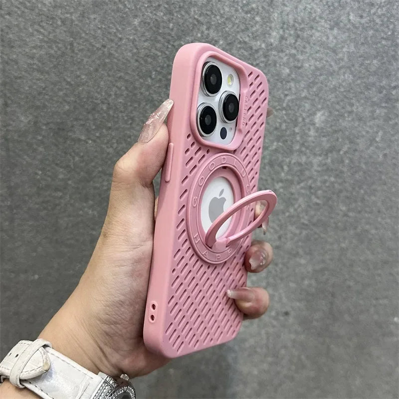 耐衝撃 iPhoneケース ロープストラップ付き マグネット対応 落下防止 スポーツ風デザイン シリコンケース ｜iPhone対応 #250410