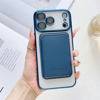 【Magnet内蔵】着脱可能 カードポケット付き クリア ススマホケース｜iPhone対応 #251219