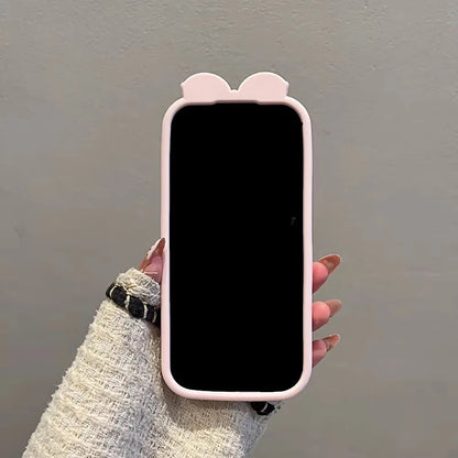 【フラワーリボンシリーズ】立体チューリップ＆蝶々モチーフ スマホケース｜iPhone対応 #250820